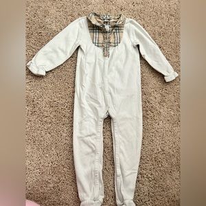BURBERRY NOVA check Onesie Long Sleeve Footed size 12 months